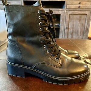 Steve Madden Leather Combat Boots